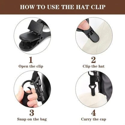 2PCS Portable Metal Hat Clips