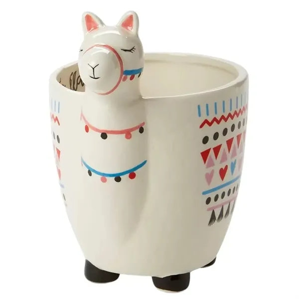 10oz Handmade Llama Ceramic Mug w/ Handle