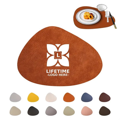 Drop Shaped Leather Placemat