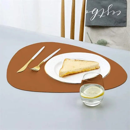 Drop Shaped Leather Placemat
