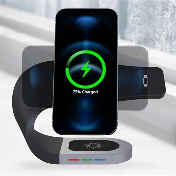 Home office travel 3 in 1 fast station wireless charger