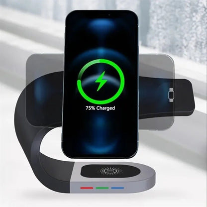 Home office travel 3 in 1 fast station wireless charger