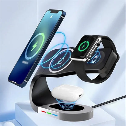 Home office travel 3 in 1 fast station wireless charger