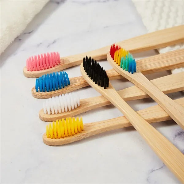 Portable hotel travel disposable adult bamboo toothbrush
