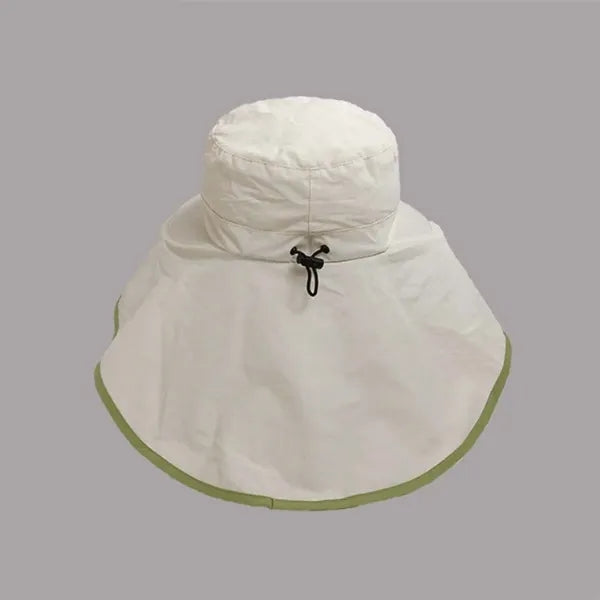 Fishing uv protection breathable sun hat with neck flap