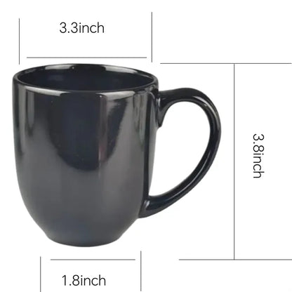 14oz Glossy Ceramic Mug w/ Handle