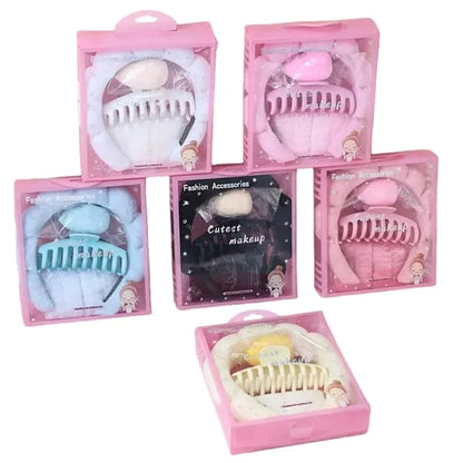 bubble headband and wristband set Flower Bands Claw Clip