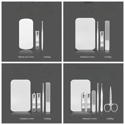 Stainless Steel Manicure Set Nail Clippers Kit