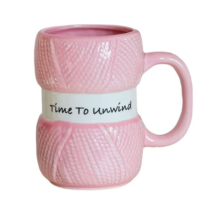 12oz Knitting Yarn Ball Ceramic Mug