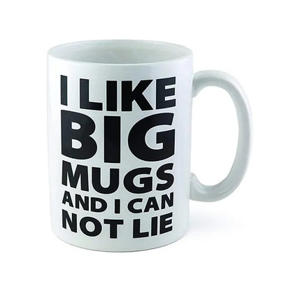 64oz Wide Mouth Ceramic Mug w/ Handle