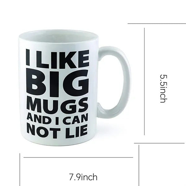 64oz Wide Mouth Ceramic Mug w/ Handle