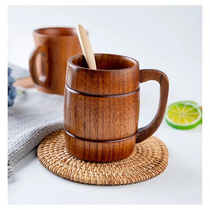 18 Oz Tankard Handmade Wooden Beer Mug w/Handle