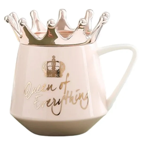 12oz Lead Free Crown Lid Ceramic Mug