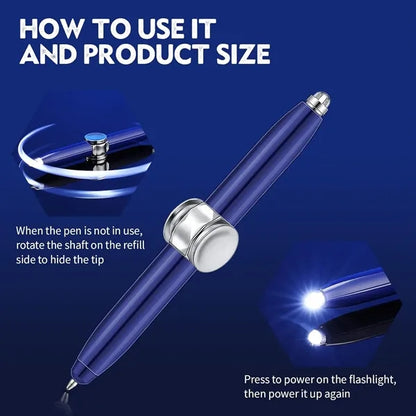 Fidget Pen Spinning Pen with LED Light