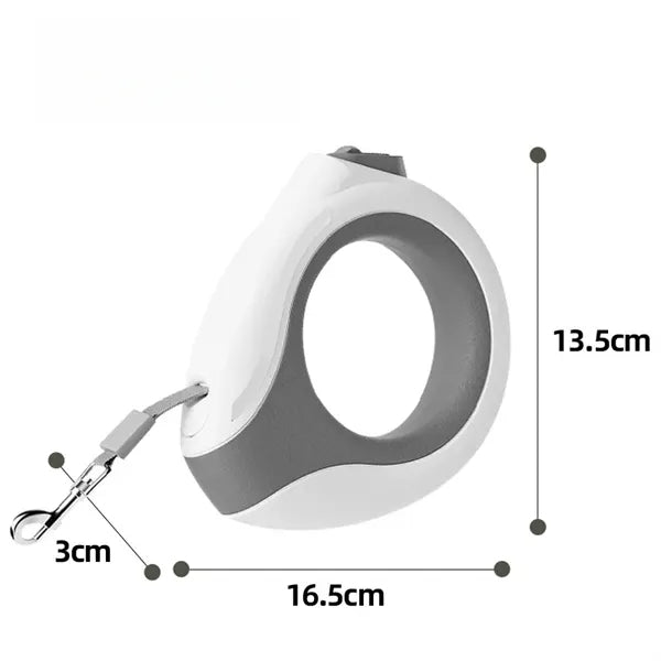 Dual Dog Retractable Leash with Flashlight
