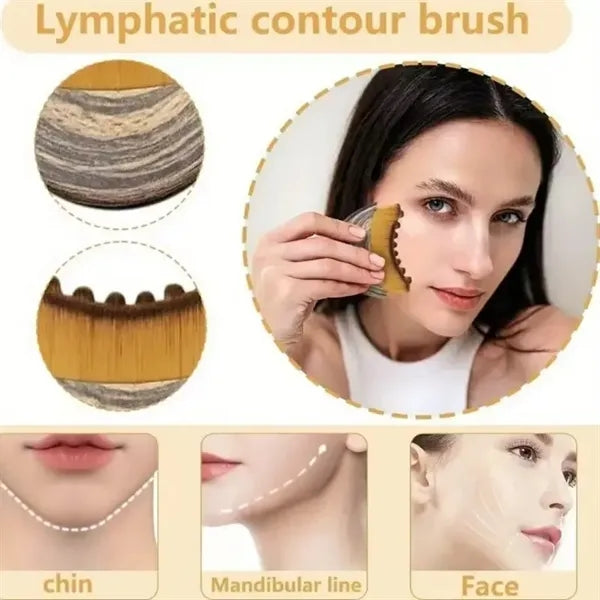 Lymphatic Contour Face Brush Makeup Brushes