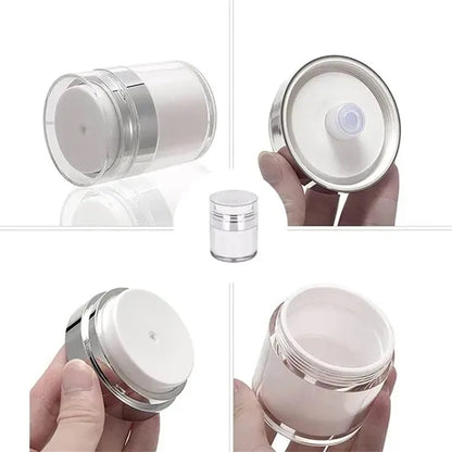 Airless Pump Jar Vacuum Bottle Travel Lotion Container