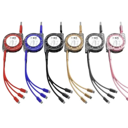 Retractable Multi Charging Cable 3 in 1 Fast Charger Cord