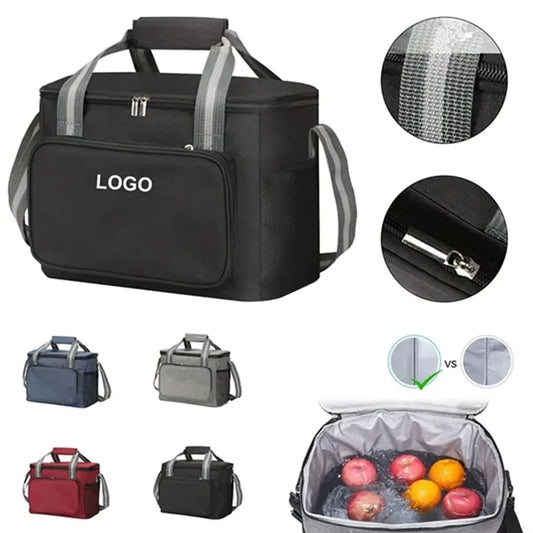 Large Insulated Lunch Bag 24-Can Cooler Tote