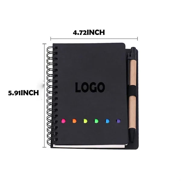 Portable Kraft Pocket Spiral Notebook
