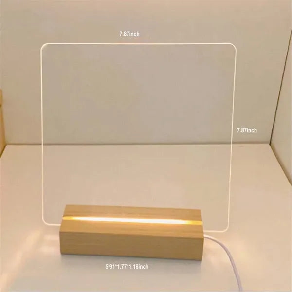 Luminous Acrylic Message Board