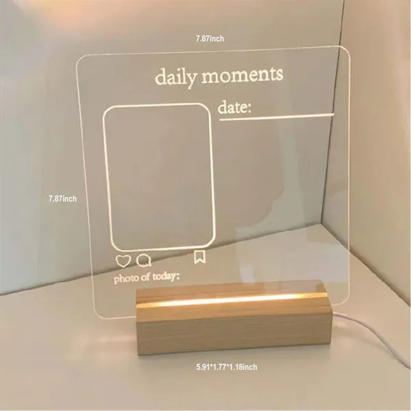 Luminous Acrylic Message Board