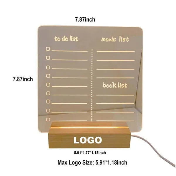 Luminous Acrylic Message Board