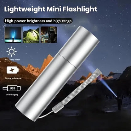 Rechargeable Alloy LED Flashlight