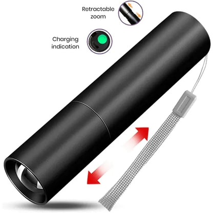 Rechargeable Alloy LED Flashlight