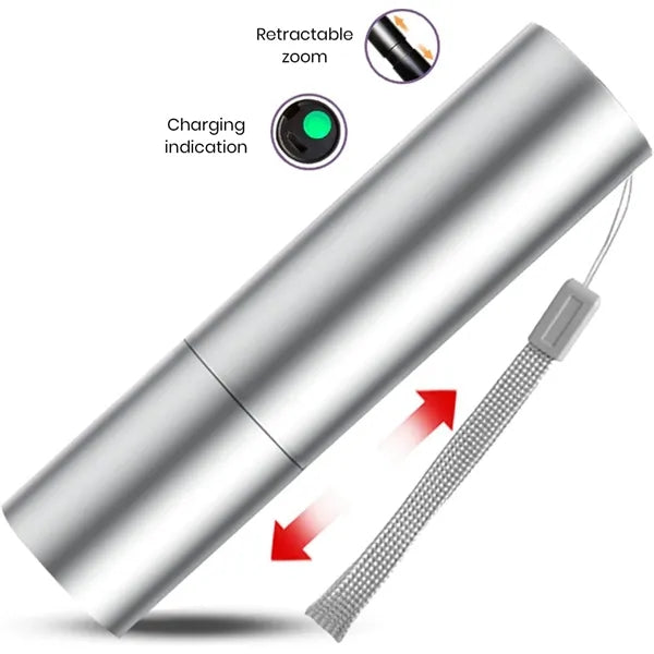 Rechargeable Alloy LED Flashlight