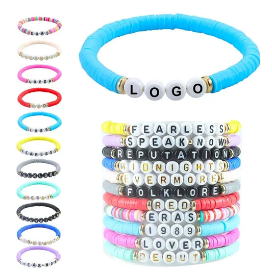 Surfer Bracelets Clay Bead Bracelet
