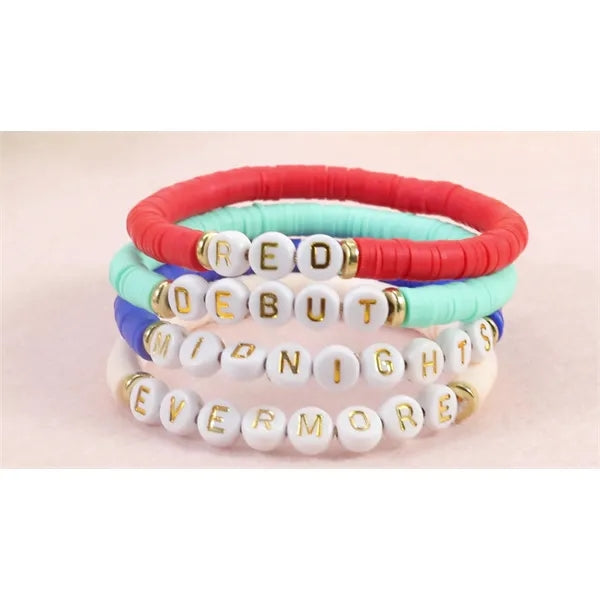 Surfer Bracelets Clay Bead Bracelet