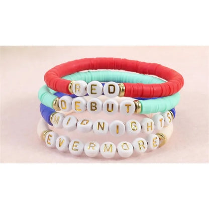 Surfer Bracelets Clay Bead Bracelet