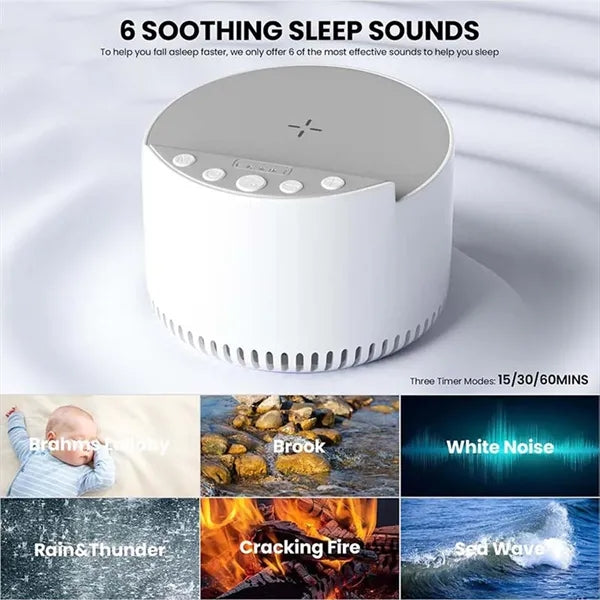 3 in 1 Wireless Charger Sleeping Machine BT Speaker