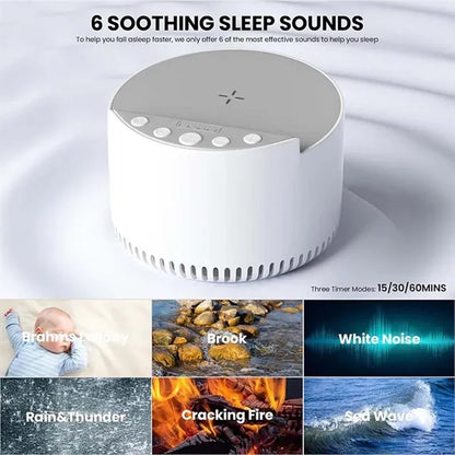 3 in 1 Wireless Charger Sleeping Machine BT Speaker
