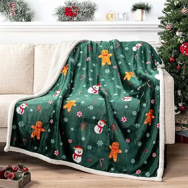 Custom 50"x60" Double Layer Throw Blanket