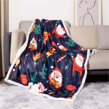 Custom 50"x60" Double Layer Throw Blanket