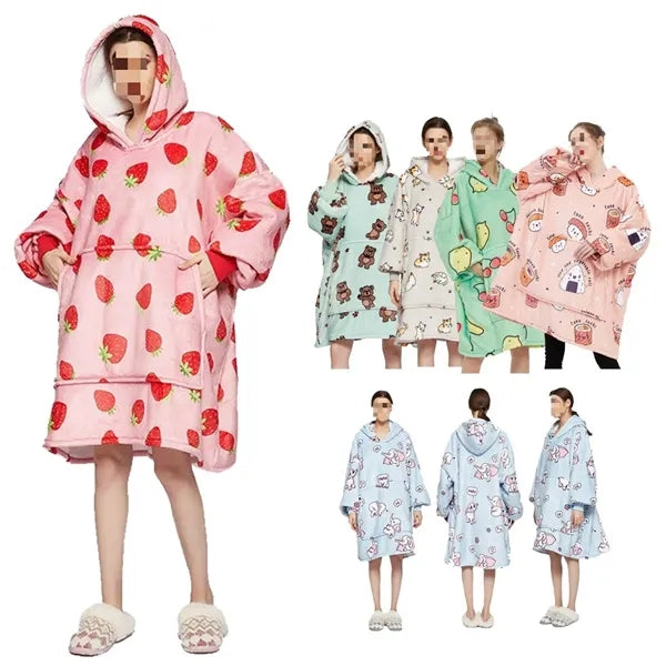 Custom Wearable Hoodie Blanket