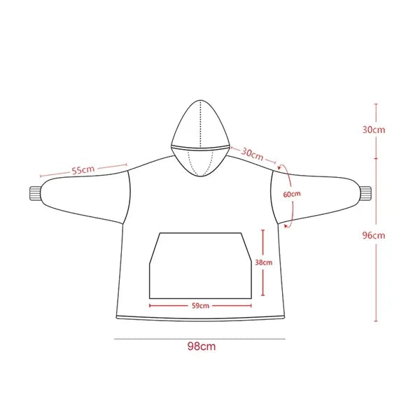 Custom Wearable Hoodie Blanket