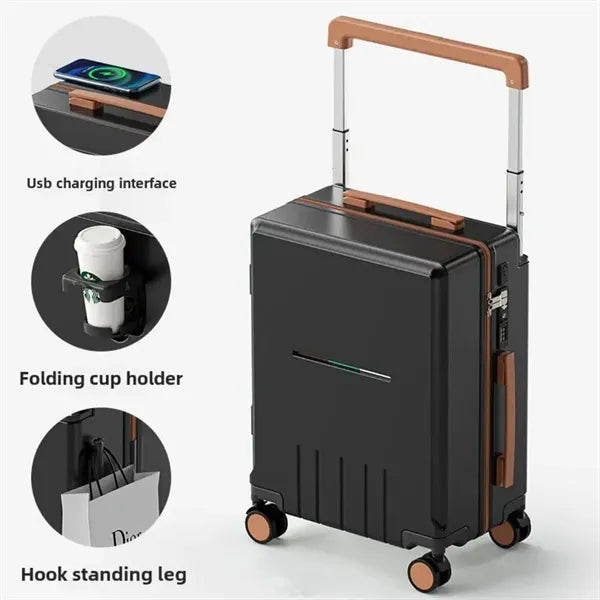 20" Hardshell Carry On Airplane Luggage Suitcase