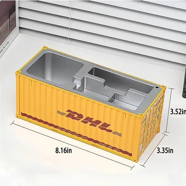 Shipping Container Pen Holder Office Desktop Organizer