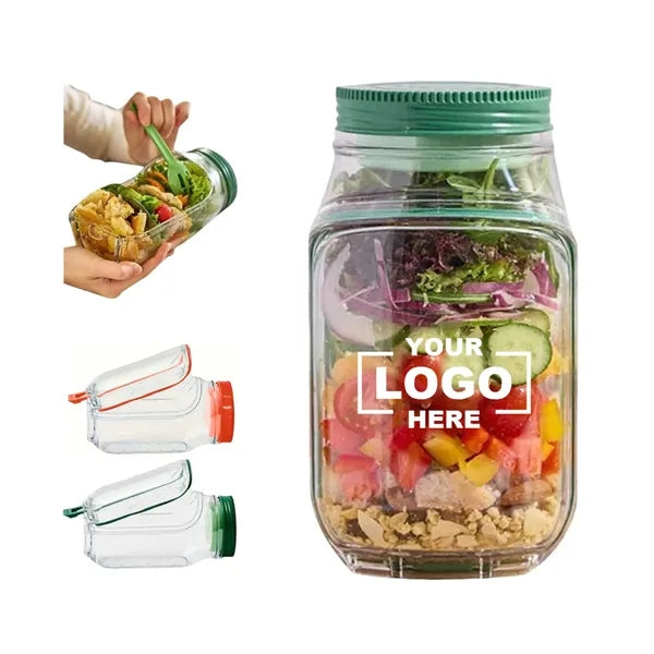 Fresh-keeping Breakfast Container Side Open Salad Pod