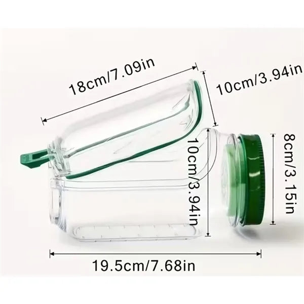 Fresh-keeping Breakfast Container Side Open Salad Pod
