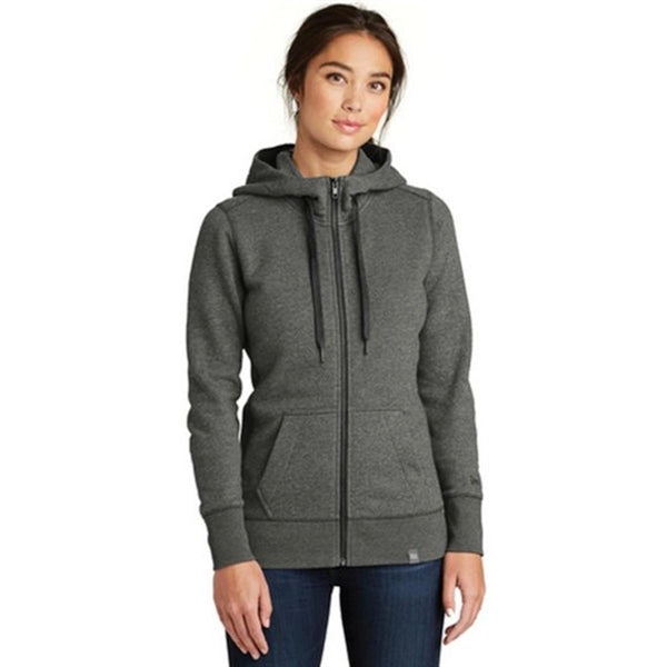 New Era Ladies French Terry Full-Zip Hoodie- Dark/All