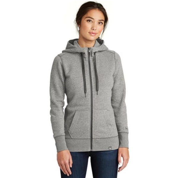 New Era Ladies French Terry Full-Zip Hoodie- Dark/All