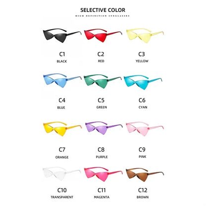 Cat Eye Sunglasses UV Protection Exaggerated Party Fashion