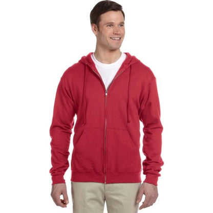 Jerzees 8 oz 50/50 Nublend Full Zip Hood - Dark/Color