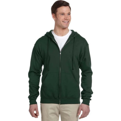 Jerzees 8 oz 50/50 Nublend Full Zip Hood - Dark/Color