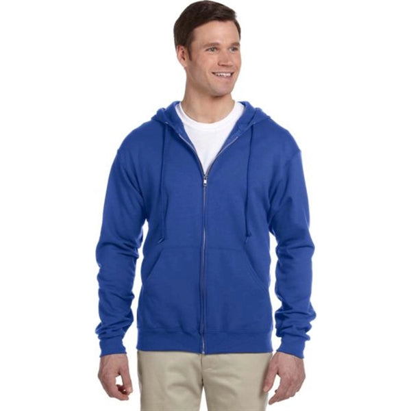 Jerzees 8 oz 50/50 Nublend Full Zip Hood - Dark/Color