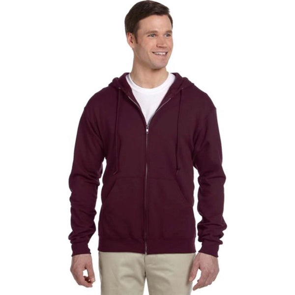 Jerzees 8 oz 50/50 Nublend Full Zip Hood - Dark/Color